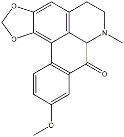 9-METHOXY-1,2-METHYLENEDIOXY-7-OXOAPORPHINE Struktur