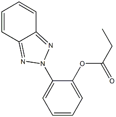 2-(2'-HYDROXYPHENYL)BENZOTRIAZOLE,PROPIONICACIDESTER Struktur