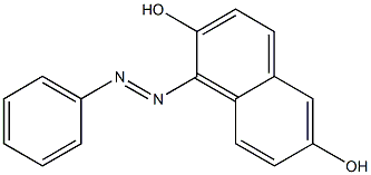 1-PHENYLAZO-2,6-DIHYDROXYNAPHTHALENE Struktur