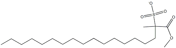 METHYL(1-METHYLCARBOXY)HEPTADECANESULFONATE Struktur