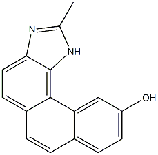 2-METHYL-PHENANTHRO(3,4-D)IMIDAZOL-10-OL Struktur