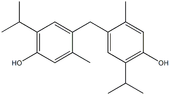 BIS(2-METHYL-4-HYDROXY-5-ISOPROPYLPHENYL)METHANE Struktur