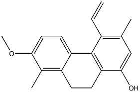 8-HYDROXY-1,6-DIMETHYL-2-METHOXY-5-VINYL-9,10-DIHYDROPHENANTHRENE Struktur