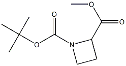 Methyl 1-(tert-Butoxycarbonyl)azetidine-2-carboxylate Struktur