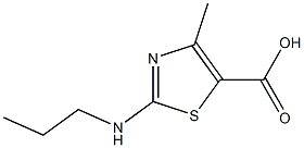 4-Methyl-2-propylamino-thiazole-5-carboxylic acid Struktur