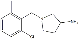 1-(2-chloro-6-methylbenzyl)pyrrolidin-3-amine Struktur