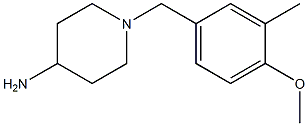 1-(4-methoxy-3-methylbenzyl)piperidin-4-amine Struktur