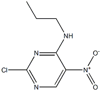 2-chloro-5-nitro-N-propylpyrimidin-4-amine Struktur