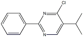 4-chloro-5-(1-methylethyl)-2-phenylpyrimidine Struktur