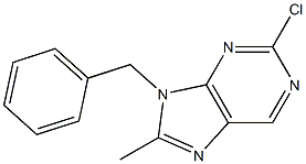 9-benzyl-2-chloro-8-methyl-9H-purine Struktur