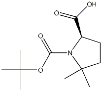 Boc-5,5-dimethyl-D-proline Struktur