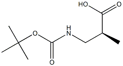 (S)-N-T-BUTYLOXYCARBONYL-3-AMINO-2-METHYL PROPIONIC ACID Struktur