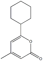 4-METHYL-6-CYCLOHEXYL-2-PYRONE Struktur