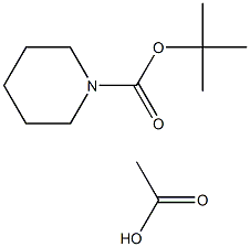 BOC PIPERIDINE ACETIC ACID Struktur