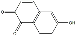 6-hydroxy-1,2-naphtho-quinone Struktur