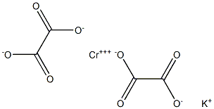 potassium chromium oxalate Struktur