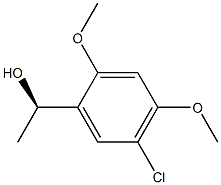 (1R)-1-(5-CHLORO-2,4-DIMETHOXYPHENYL)ETHANOL Struktur