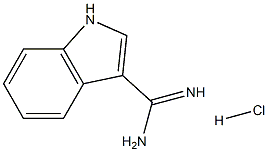 1H-INDOLE-3-CARBOXAMIDINE HCL Struktur