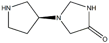 (S)-1-(Pyrrolidin-3-yl)-imidazolidin-4-one Struktur