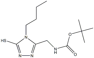 5-(N-(TERT-BUTOXYCARBONYL)AMINOMETHYL)-4-(N-BUTYL)-1,2,4-TRIAZOLE-3-THIOL Struktur