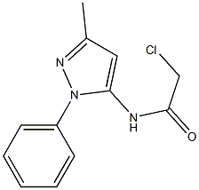 5-(CHLOROACETAMIDO)-3-METHYL-1-PHENYLPYRAZOLE Struktur