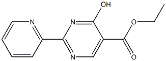 ETHYL4-HYDROXY-2-(2-PYRIDYL)PYRIMIDINE-5-CARBOXYLATE Struktur