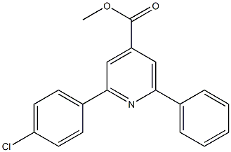 methyl 2-(4-chlorophenyl)-6-phenylpyridine-4-carboxylate Struktur