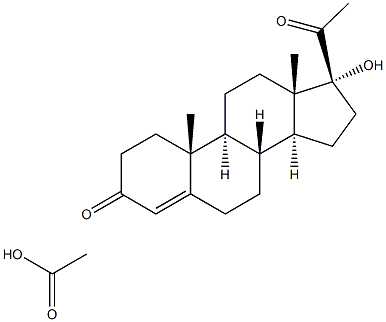 17A-HYDROYX PROGESTERONE ACETATE Struktur