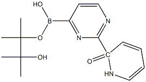 2-(1H-PYRIDIN-2-ONE)PYRIMIDINE-4-BORONIC ACID PINACOL ESTER Struktur