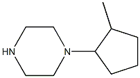 1-(2-METHYLCYCLOPENTYL)PIPERAZINE Struktur