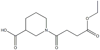 1-(4-ETHOXY-4-OXOBUTANOYL)PIPERIDINE-3-CARBOXYLIC ACID Struktur