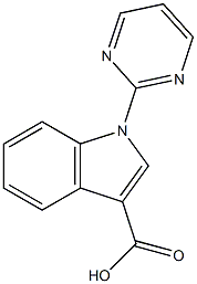 1-PYRIMIDIN-2-YL-1H-INDOLE-3-CARBOXYLIC ACID Struktur