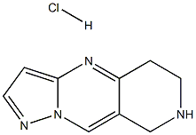 5,6,7,8-TETRAHYDROPYRAZOLO[1,5-A]PYRIDO[4,3-D]PYRIMIDINE HYDROCHLORIDE Struktur