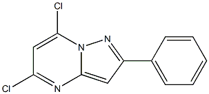 5,7-DICHLORO-2-PHENYLPYRAZOLO[1,5-A]PYRIMIDINE Struktur