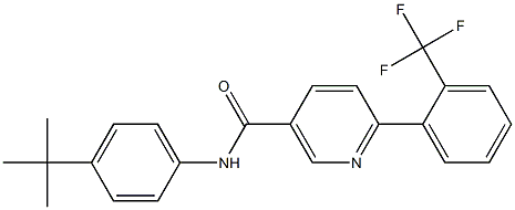 N-(4-TERT-BUTYLPHENYL)-6-[2-(TRIFLUOROMETHYL)PHENYL]NICOTINAMIDE Struktur