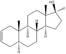 17a-Methyl-etioallocholan-2-ene-17b-ol Struktur