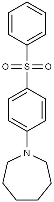 1-[4-(phenylsulfonyl)phenyl]azepane Struktur