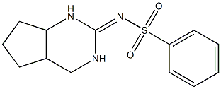 N1-perhydrocyclopenta[d]pyrimidin-2-ylidenbenzene-1-sulfonamide Struktur