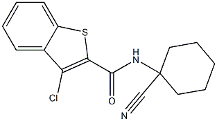 N2-(1-cyanocyclohexyl)-3-chlorobenzo[b]thiophene-2-carboxamide Struktur