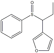 3-[1-(phenylsulfinyl)propyl]furan Struktur