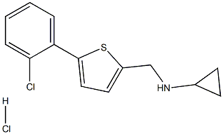 N-{[5-(2-chlorophenyl)thien-2-yl]methyl}-N-cyclopropylamine hydrochloride Struktur