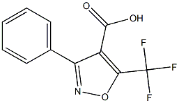 3-phenyl-5-(trifluoromethyl)-4-isoxazolecarboxylic acid Struktur