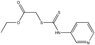 ethyl 2-{[(3-pyridinylamino)carbothioyl]sulfanyl}acetate Struktur