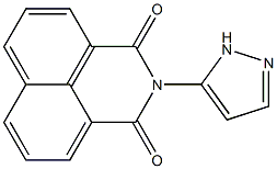 2-(1H-pyrazol-5-yl)-2,3-dihydro-1H-benzo[de]isoquinoline-1,3-dione Struktur