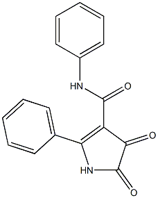 N3,2-diphenyl-4,5-dioxo-4,5-dihydro-1H-pyrrole-3-carboxamide Struktur