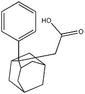 2-(2-phenyl-2-adamantyl)acetic acid Struktur