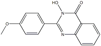 3-hydroxy-2-(4-methoxyphenyl)-4(3H)-quinazolinone Struktur