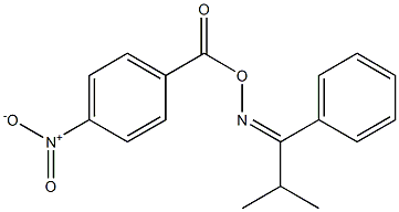 1-({[(2-methyl-1-phenylpropylidene)amino]oxy}carbonyl)-4-nitrobenzene Struktur