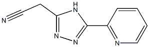 2-[5-(2-pyridyl)-4H-1,2,4-triazol-3-yl]acetonitrile Struktur