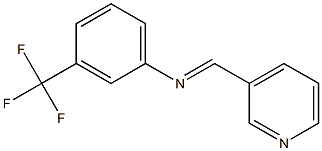 N1-(3-pyridylmethylidene)-3-(trifluoromethyl)aniline Struktur